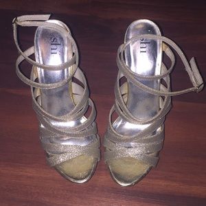 Light gold high heels